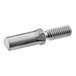 An Avantco stainless steel threaded extension shaft.