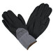 A pair of Cordova Conquest Xtra black work gloves with grey and black accents.