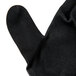 A black Cordova Cor-Touch glove with a black sandy nitrile palm.