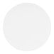 A round, white, corrugated grease-resistant cake circle.