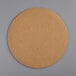 A white Baker's Mark corrugated cake circle with a brown border on a gray surface.