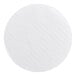 A round, white, corrugated grease-resistant cake circle.