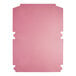 A pink rectangular box with cut out sides.