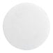 A round, white, corrugated grease-resistant cake circle.