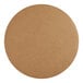A round, brown corrugated grease-resistant cake circle.