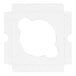 A white cardboard cupcake or muffin insert with a circular cutout designed to hold one muffin or jumbo cupcake.
