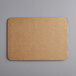 A white Baker's Mark corrugated cardboard quarter sheet cake pad.