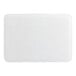 A rectangular white corrugated grease-resistant quarter sheet cake pad.