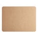 A white corrugated cardboard Baker's Lane half sheet cake pad.