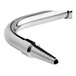 A Delta laboratory faucet with a chrome metal gooseneck tip.