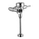 A chrome plated Delta Faucet exposed flush valve for urinals.