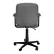 A Flash Furniture Clayton gray mid-back office chair with armrests and a black base.