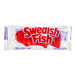 A red and white Swedish Fish candy package.