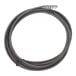 A coiled metal Flexicore cable with a regular head, designed for use with select drain cleaning machines.