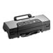 A black and silver Galaxy external vacuum sealer with a cutter and roll holder.