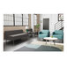 An open house lounge with Lesro Luxe 2-seat bench and chairs in a lounge area.