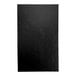 A black rectangular menu cover with album style corners.