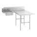 A Regency stainless steel L-shape dishtable with right landing.