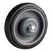 A black Regency caster wheel with a gray center and rim.
