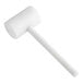 A white plastic mallet with a long handle.