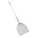 An American Metalcraft rectangular silver aluminum pizza peel with a long handle.