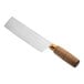 A Dexter-Russell Chinese Cleaver knife with a wooden handle.