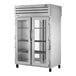 A True Spec Series glass door pass-through refrigerator.