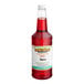 A bottle of Hawaiian Shaved Ice Cherry Snow Cone Syrup.