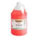 A plastic jug of Hawaiian Shaved Ice Pink Bubble Gum Snow Cone Syrup with a white lid.