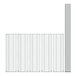 A diagram of a Regency stainless steel wire rack with five shelves.