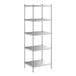 A Regency stainless steel shelving unit with five shelves.