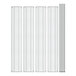 A white grid with metal bars and grey grids forming a metal shelf.