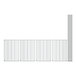 Regency stainless steel wire shelving unit with four shelves and metal grids.