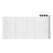 A white grid with metal rods on a white background.