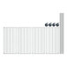 A Regency stainless steel wire mobile shelving unit with 4 shelves.