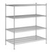 A Regency wire shelving starter kit with 4 shelves.
