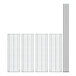 A line of metal bars with wire racks.