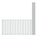 A Regency stainless steel wire shelving starter kit with 4 shelves and metal rods.