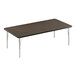 A Correll rectangular activity table with metal legs.
