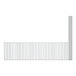 A white sheet with metal grids.