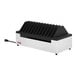 A black and white rectangular Luxor charging station with 12 black slots.