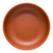 A close-up of a Libbey Driftstone clay porcelain low bowl with a matte finish.