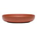 A brown Libbey Driftstone porcelain bowl with a matte finish.