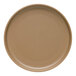 A close-up of a Libbey Driftstone sand satin porcelain bowl with a white background.