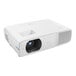 A white BenQ conference room projector.