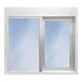 A silver Ready Access manual drive-thru window with blue security glass.