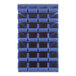 A Quantum gray steel louvered panel with blue plastic bins.