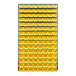 A Quantum gray steel louvered panel with yellow plastic bins.