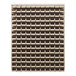 A Quantum louvered panel with ivory bins on shelves.