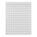 A white steel louvered panel with clear plastic bins.